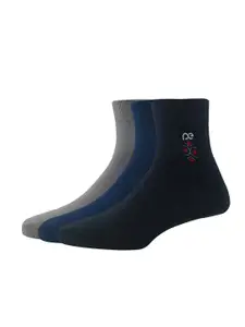 Peter England Men Pack Of 3 Patterned Above Ankle-Length Socks
