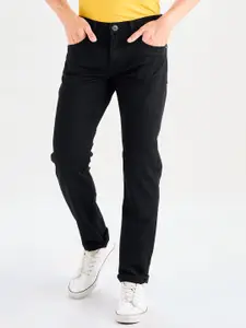 DAGERRFLY Men Straight Fit Clean Look Stretchable Jeans