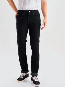 DAGERRFLY Men Straight Fit Mid Rise Clean Look Stretchable Jeans