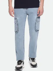 Dennis Lingo Men Straight Fit Clean Look Heavy Fade Stretchable Jeans