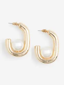 H&M Bead-Detail Hoop Earrings