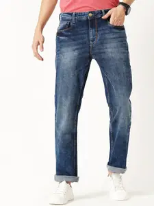 Llak Jeans Men Tapered Fit Low Distress Heavy Fade Stretchable Jeans