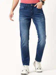 Llak Jeans Men Tapered Fit Low Distress Heavy Fade Stretchable Jeans