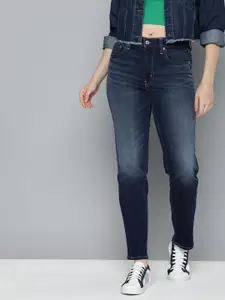 Levis Women Straight Fit High Rise Light Fade Stretchable Jeans