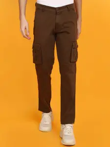 V-Mart Men Cotton Mid-Rise Cargos Trouser
