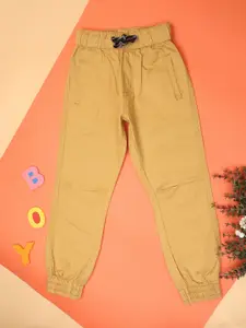 V-Mart Boys Cotton Mid-Rise Joggers Trouser