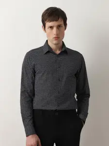 SELECTED Slim Fit Printed Opaque Cotton Casual Shirt