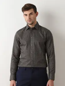 SELECTED Slim Fit Opaque Checked Cotton Casual Shirt