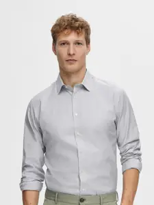 SELECTED Slim Fit Opaque Pure Cotton Formal Shirt