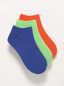 THE BEAR HOUSE Men Pack Of 3 Ankle-Length Cotton Socks
