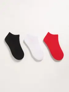 THE BEAR HOUSE Men Pack of 3 Assorted Ankle Length Socks
