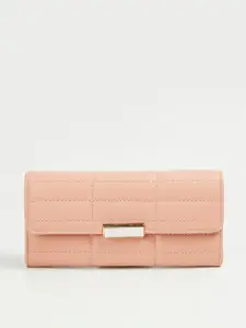 Ginger by Lifestyle Women Checked Envelope Wallet