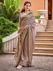 Saree mall Brown Ethnic Motifs Printed Bagh Saree
