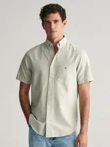 GANT Regular Fit Button-down Collar Cotton Casual Shirt