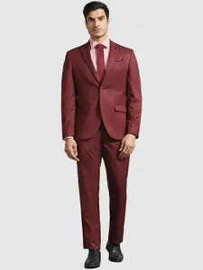 Blackberrys Slim-Fit Single-Breasted Blazer & Trousers Two-Piece Formal Suit