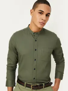 max Mandarin Collar Long Sleeves Casual Shirt