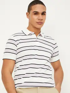 max Striped Polo Collar Casual T-shirt