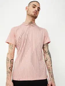 max Striped Polo Collar T-shirt
