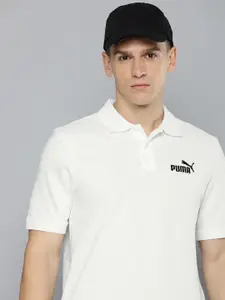 Puma Embroidered ESS Pique Polo Collar T-shirt