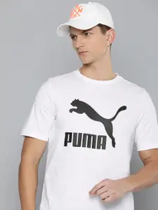 Puma Brand Logo Printed Classics Logo Pure Cotton T-shirt