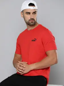 Puma ESS Small Logo Brand Logo Printed Pure Cotton T-shirt