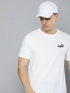 Puma Men ESS Small Brand Logo Printed Pure Cotton T-shirt