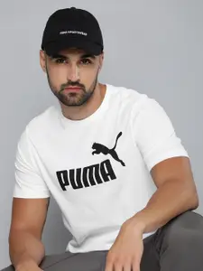 Puma Men Brand Logo Printed Pure Cotton T-shirt