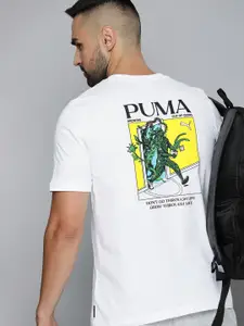 Puma Men GRAPHICS PLANTASIA Printed Pure Cotton T-shirt