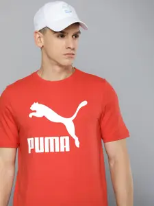 Puma Men Classics Logo Printed Pure Cotton T-shirt