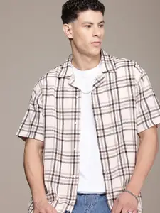 The Roadster Life Co. Pure Cotton Relaxed Fit Tartan Checks Opaque Casual Shirt