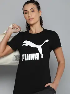 Puma Women Classics Logo Printed Pure Cotton T-shirt