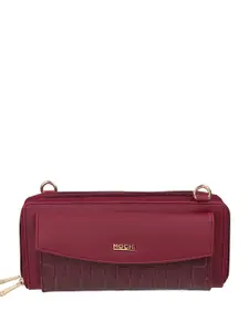 Mochi Women Brand Logo Printed Zip Around Wallet