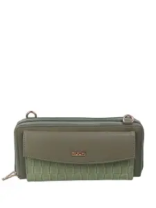 Mochi Women Brand Logo Printed Zip Around Wallet