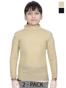 BAESD Girls Striped Woollen Pullover