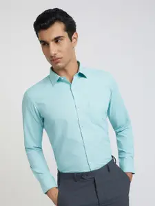 Park Avenue Slim Fit Micro Checks Opaque Formal Shirt