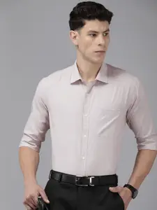 Park Avenue Self Design Slim Fit Textured Formal Shirt