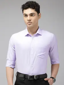 Park Avenue Slim Fit Textured Self Design Cutaway Collar Formal Shirt