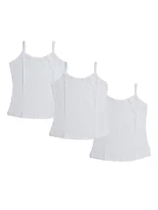 BAESD Girls Pack Of 3 Assorted Cotton Camisoles