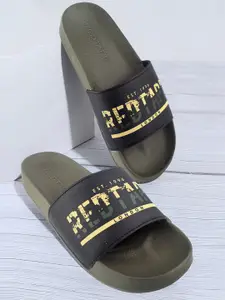 Red Tape Men Printed Sliders