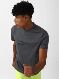 Reebok Slim-Fit Round Neck Short Sleeve Cotton T-shirt