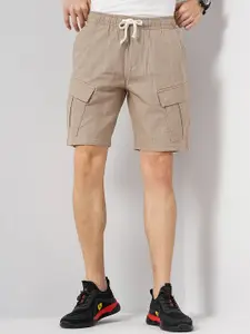 Celio Men Loose Fit Mid-Rise Cotton Cargo Shorts
