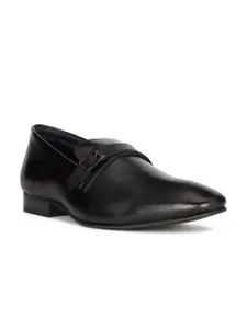 Hush Puppies Men NIGEL E Round Toe Leather Formal Slip-On Shoes
