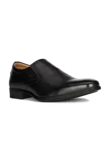 Hush Puppies Men NIGEL E Round Toe Leather Formal Slip-On Shoes