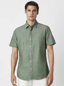 Van Heusen Sport Slim Fit Cotton Linen Casual Shirt