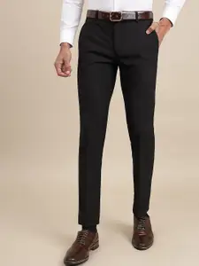 JADE BLUE Men Mid-Rise Slim Fit Trousers