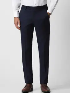 Van Heusen Men Mid-Rise Slim Fit Trousers