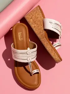 Inc 5 Embellished One Toe Wedge Heels