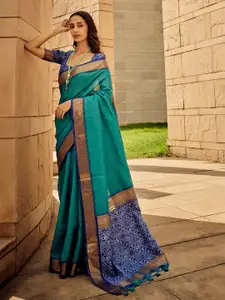 elora Bandhani Printed Patola Zari Saree