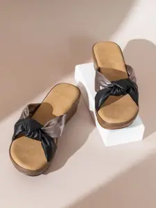 Inc 5  Colourblocked Open Toe Flatform Heels