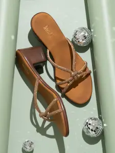 Inc 5 Embellished Knot Detail Block heels